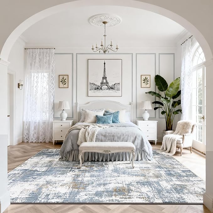 Washable Rugs 8x10 Area Rugs for Living Room, Modern Abstract Rugs for Bedroom - Image 8