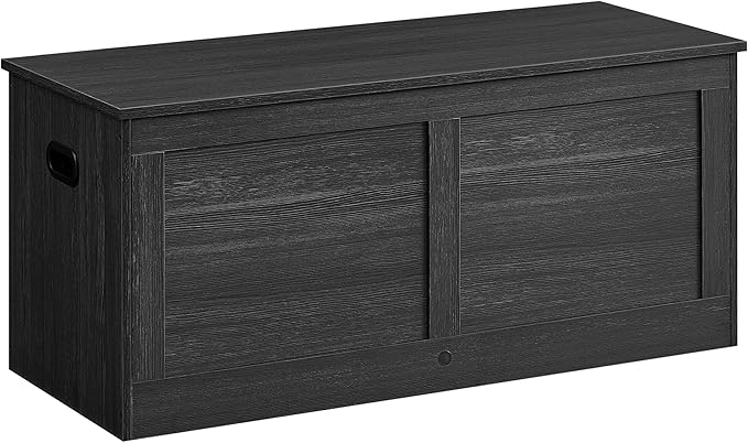 VASAGLE Storage Chest, Storage Trunk with 2 Safety Hinges, Storage Bench, Sho...