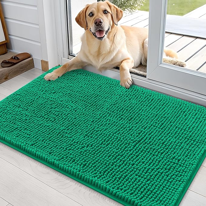 OLANLY Dog Door Mat for Muddy Paws 36x24, Absorbs Moisture and Dirt, Absorbent by OLANLY