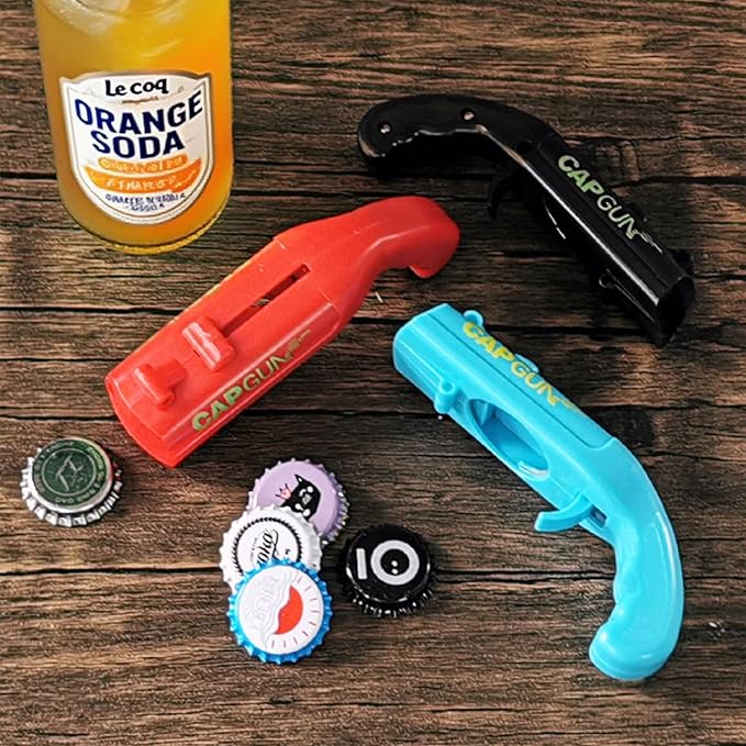 cap gun bottle opener launcher shooter funny shooting gun creative beverage - Image 2