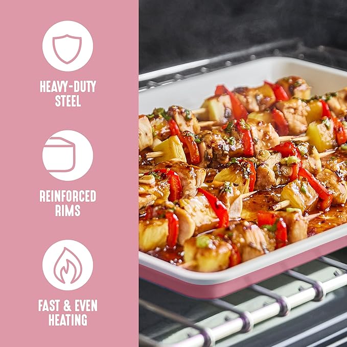 GreenLife Bakeware 18” x 13” Half Cookie Sheet Baking Pan, Non-Toxic PFAS-Free - Image 4