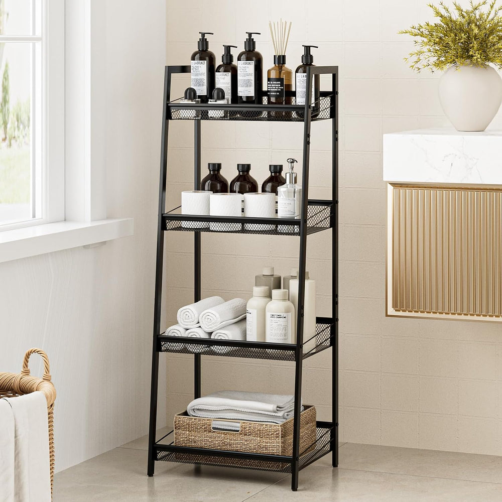 Masupu 4 Tier Bathroom Shelf, Bathroom Organizer and Storage for Small Space,...