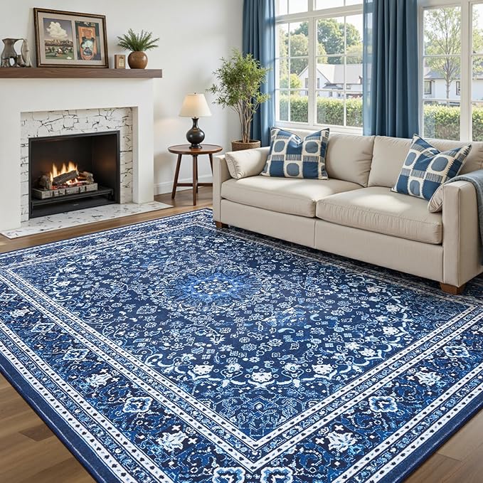 Lofus 6x9 Area Rugs for Living Room, Machine Washable Non-Slip Area Rug by Lofus