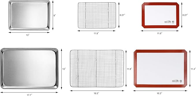 New Star Foodservice 1028751 Commercial-Grade Bun Pan/Baking Sheet, Baking Mat - Image 4