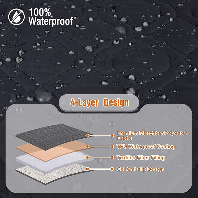 VANSOFY Waterproof Recliner Couch Covers, Sofa Covers 1-Piece Washable - Image 5