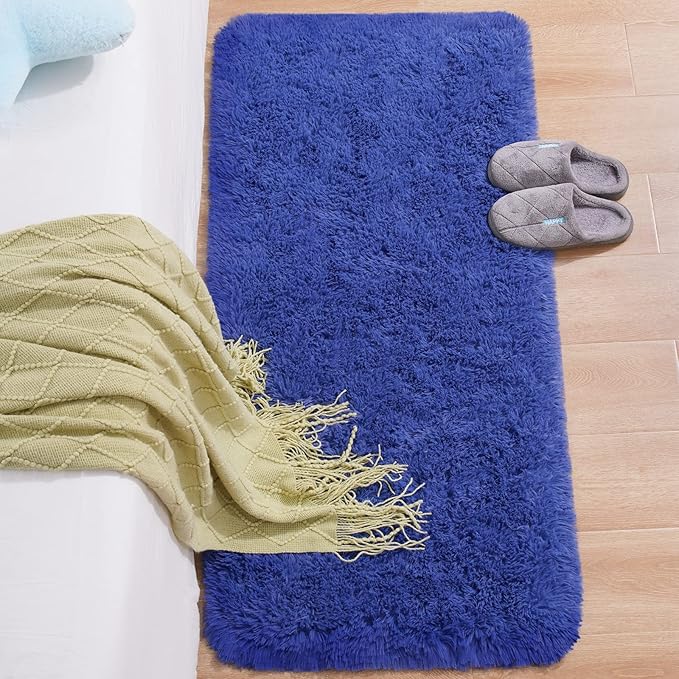 Chicrug Soft Runner Rug for Bedroom Living Room Plush Fluffy Rug 2x4 Feet - Image 3
