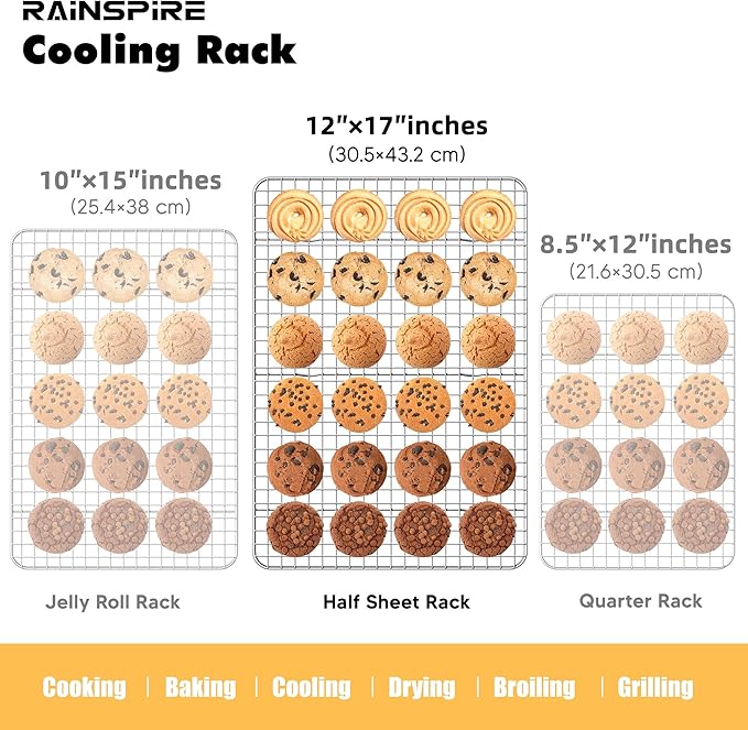 Rainspire Cooling Rack Stainless Steel, Heavy Duty Cooling Racks - Image 2