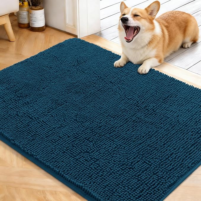 OLANLY Dog Door Mat for Muddy Paws 40x32, Absorbs Moisture and Dirt, Absorbent by OLANLY