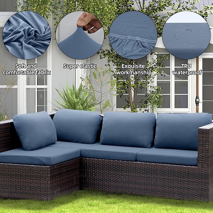 Outdoor Cushion Covers Set, Replacement - Image 4
