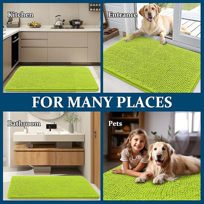 OLANLY Dog Door Mat for Muddy Paws 24x16, Absorbs Moisture and Dirt, Absorbent - Image 8