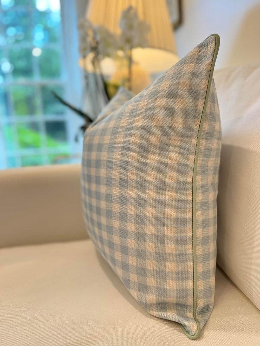 Jillien Harbor “The Charlie” Decorative Pillow Cover – Blue and White Accent ...
