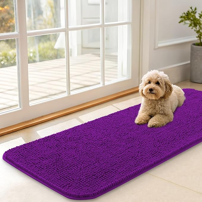 OLANLY Dog Door Mat for Muddy Paws 47x17, Absorbs Moisture and Dirt, Absorbent by OLANLY