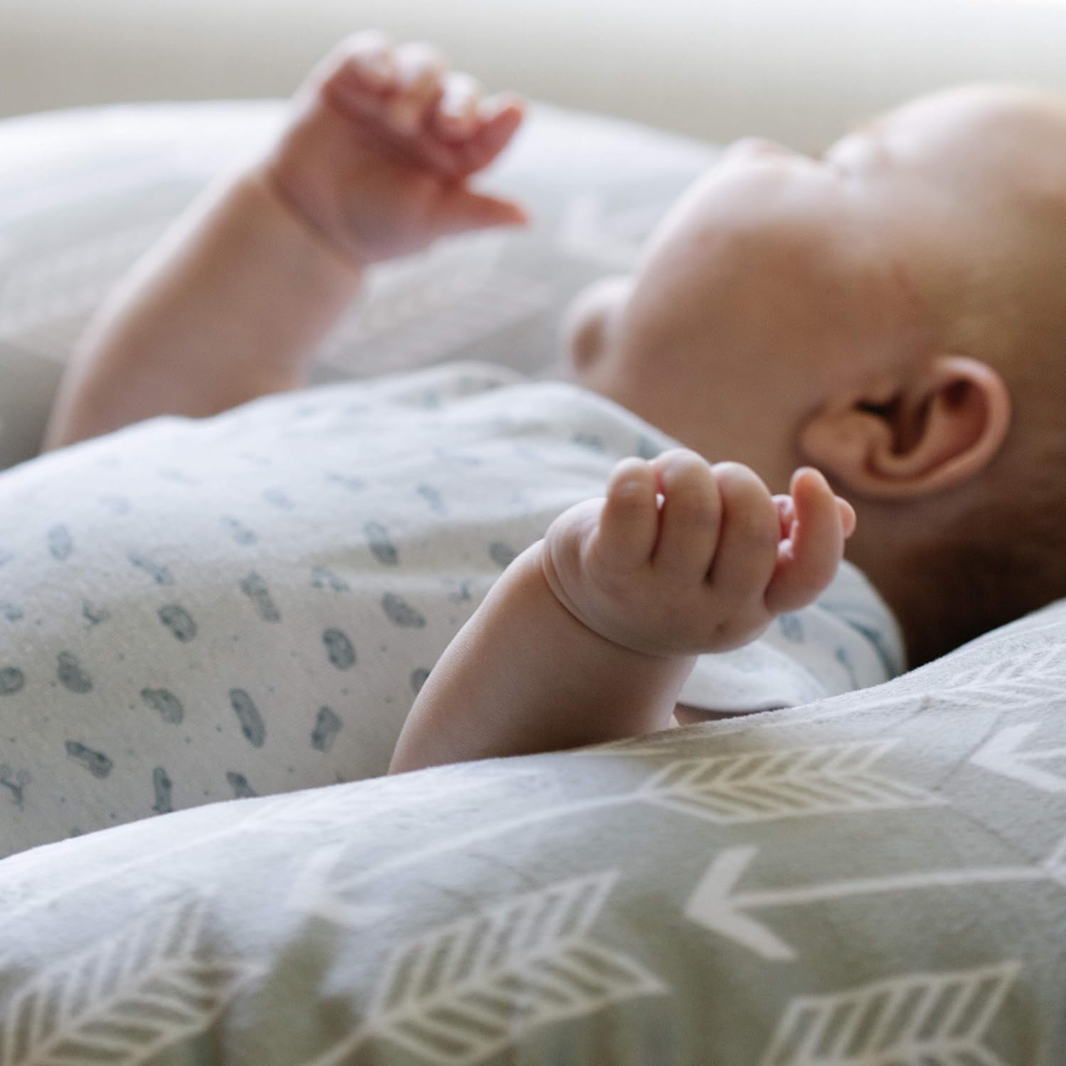 ALVABABY Minky Nursing Pillow Cover | Soft and Comfortable| Best for Breastfeeding Moms | Soft Fabric Fits Snug On Infant Nursing Pillows to Mothers While Breast Feeding MT-M01