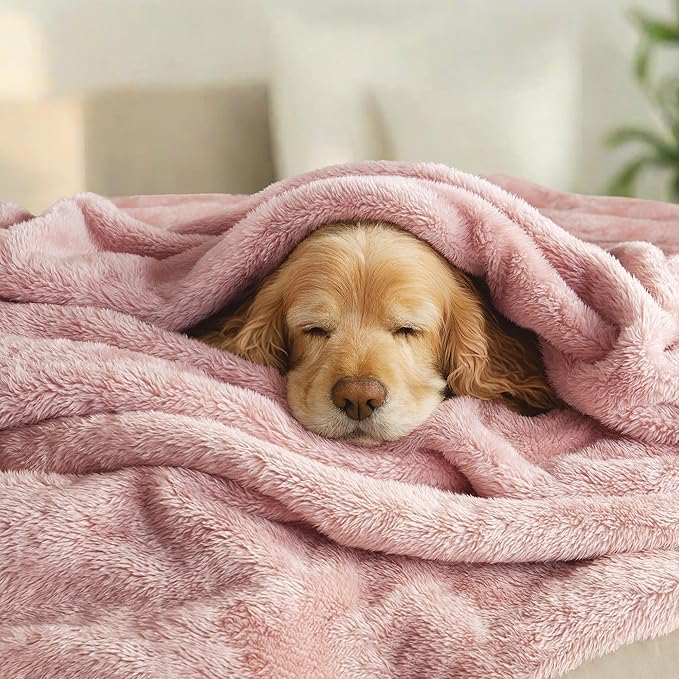 Exclusivo Mezcla Plush Fuzzy Fleece Bed Blanket Twin Size, Super Soft, Fluffy - Image 3