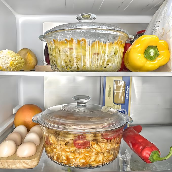 Round Glass Casserole Baking Dish - Image 4