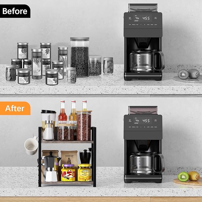 Kitchen Countertop Organizer, Coffee Bar Station Organizer - Image 6