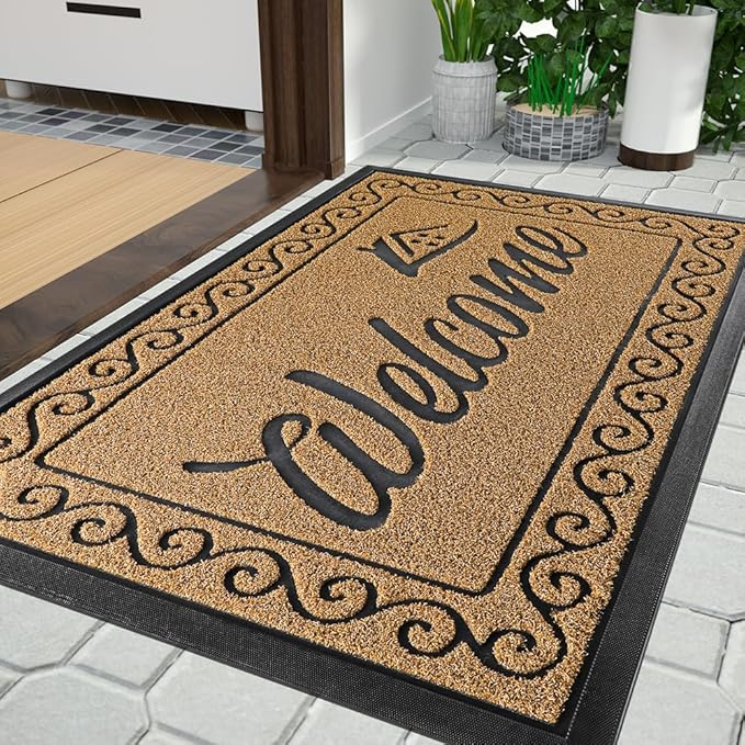Yimobra Welcome Mat Outdoor Indoor, Waterproof Heavy Duty Front Door Mat - Image 9