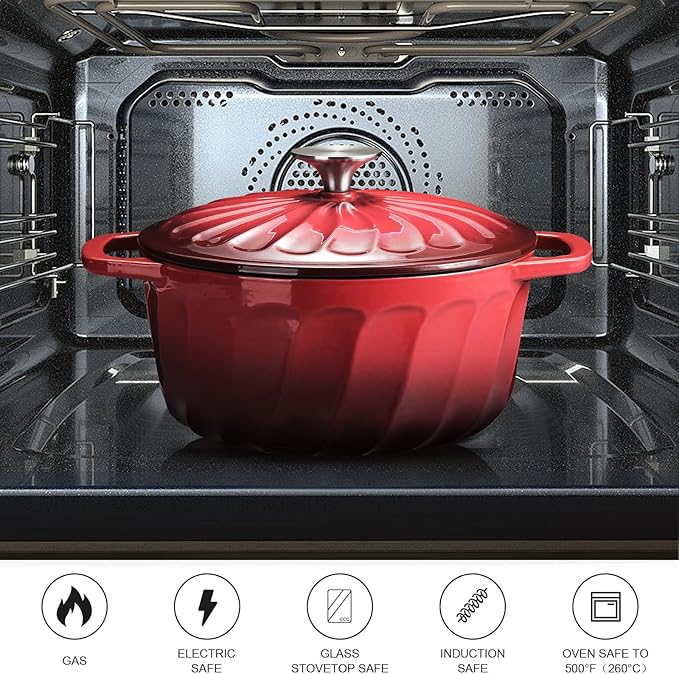 Enameled Cast Iron Dutch Oven Pot
