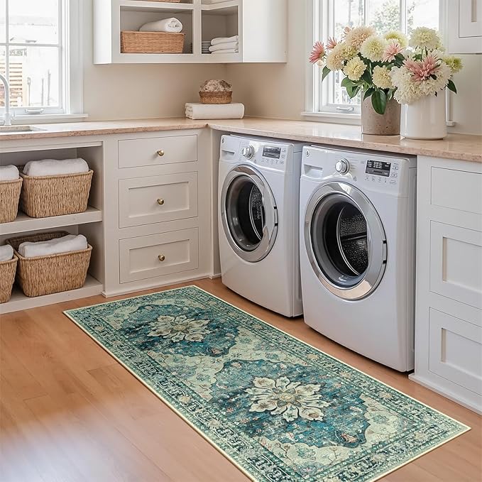 RELEANY Area Rugs 2'x5' Runner Rug Non Slip Washable - Image 3