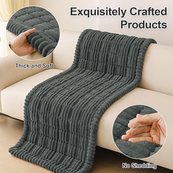 hyha Couch Covers for Dogs Washable, Non Slip Plush Dog Sofa Protectors - Image 8