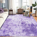 Washable Area Rugs 8'x10' Non-Slip Modern Abstract Soft by RELEANY