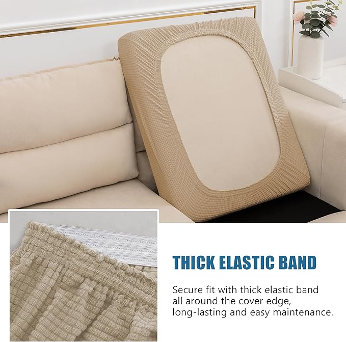 Water Resistance Sofa Seat Cushion Covers RV Couch Covers Stretch Furniture - Image 4