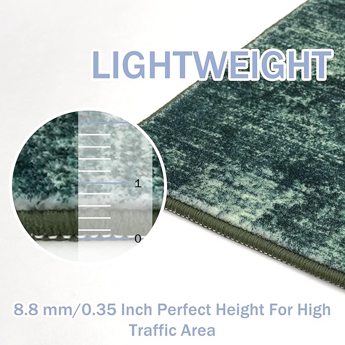 IOHOUZE Abstract Area Rug 4x6 Ft Washable Rugs - Image 5