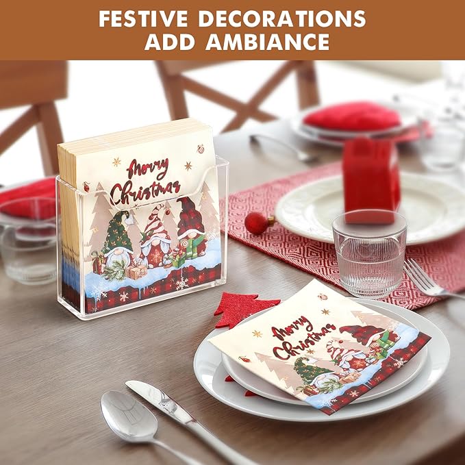 Kordory Acrylic Napkin Holder for Table, Modern Square Paper Napkin Holders for - Image 7