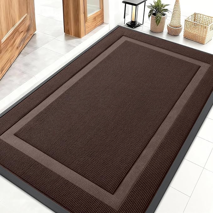 OLANLY Front Door Mat Indoor Outdoor Entrance, Waterproof All-Season, by OLANLY