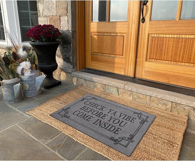 Doormat Home Decor Funny Doormat Check Ya Vibe Before You Come Inside This - Image 6