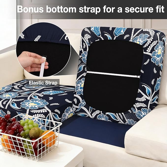 hyha 14Pcs Patio Cushion Covers, Stretch Outdoor Couch Cushion Covers, Washable - Image 4