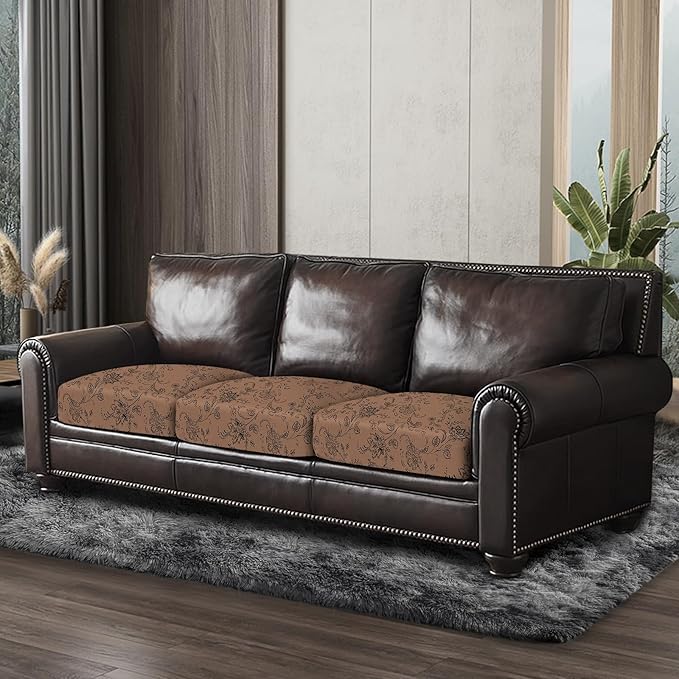 Leather Look Couch Cushion Covers Sofa Seat Slipcovers Sets Couches Furniture - Image 8