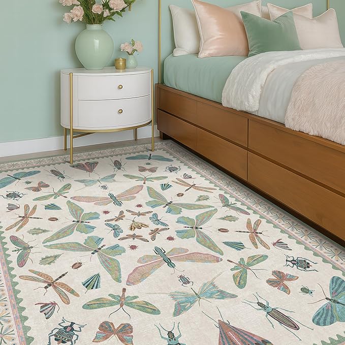 Hazo Haus Green and Blue Nursery Rug 5x8 - Image 6