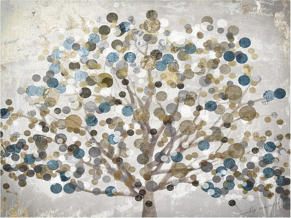 Wrapped Canvas Wall Art - Color Bakery 'Bubble Tree' Wall Art for Liv...
