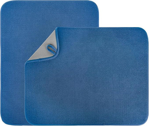 2 Pack Microfiber Dish Drying Mat by VESHE
