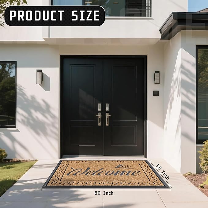 Yimobra Welcome Mat, Heavy Duty Sturdy Door Mats - Image 2