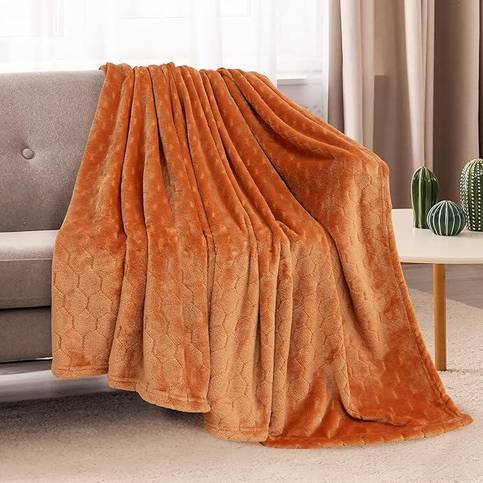 TOONOW Fleece Blanket Super Soft Cozy Throw Blanket 50" x 60", Lightweight - Image 2