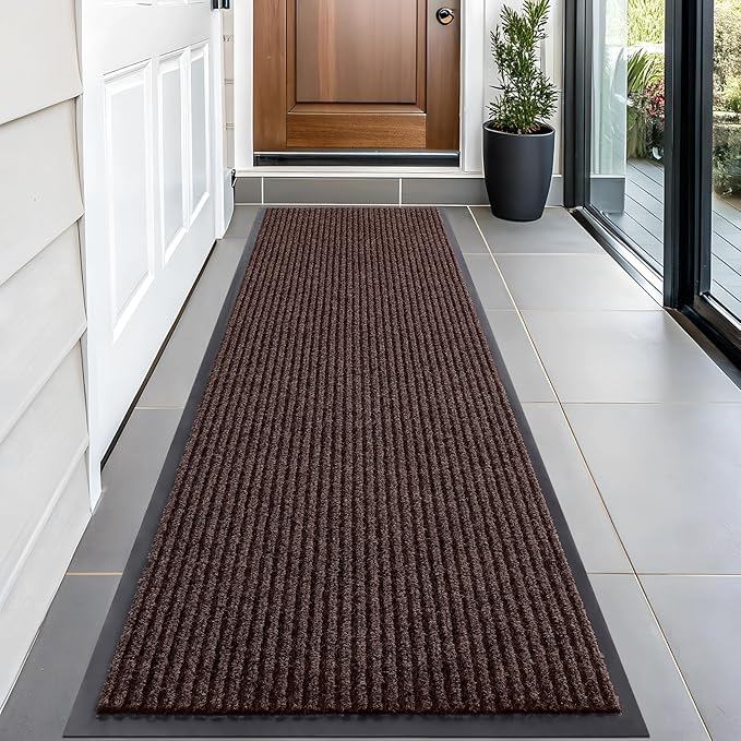 OLANLY Front Door Mat Indoor Outdoor Entrance, Waterproof Heavy Duty Doormat by OLANLY