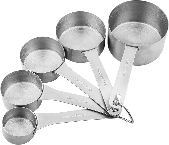 Stainless Steel Measuring Cups and Spoons Set, 18/8 Steel Material Heavy Duty 5 - Image 2