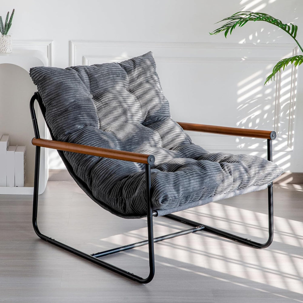 MAXYOYO Modern Accent Chair, Comfy Living Room Chair with Metal Frame