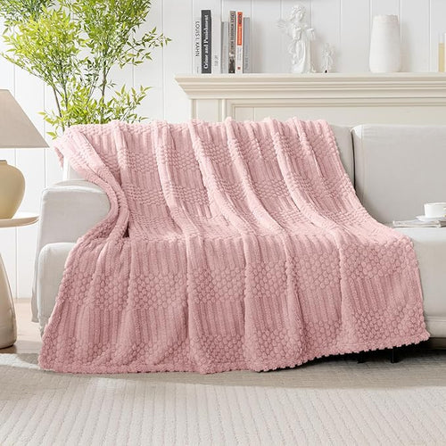 50x70 Inch Pink Throw Blanket - Image 2