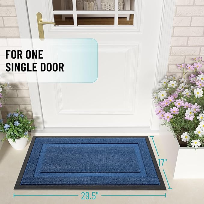 OLANLY Front Door Mat Indoor Outdoor Entrance, Waterproof All-Season, - Image 2