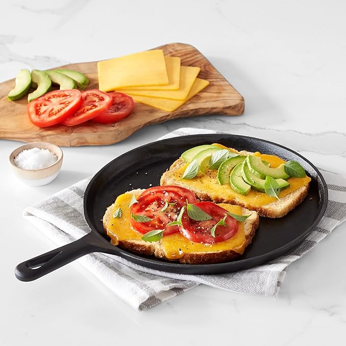 Amazon Basics Pre-Seasoned Cast Iron 5-Piece Cookware Set, Oven Safe, Cooks - Image 5