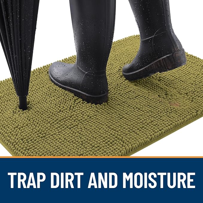 OLANLY Dog Door Mat for Muddy Paws 45x27, Absorbs Moisture and Dirt, Absorbent - Image 2