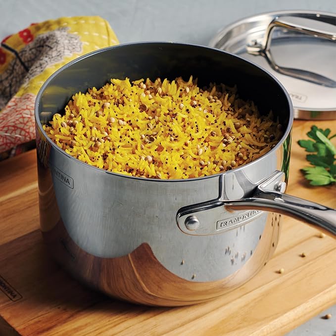 Tramontina Utsava Tri-Ply Clad Stainless Steel 2.2-Quart Sauce Pan