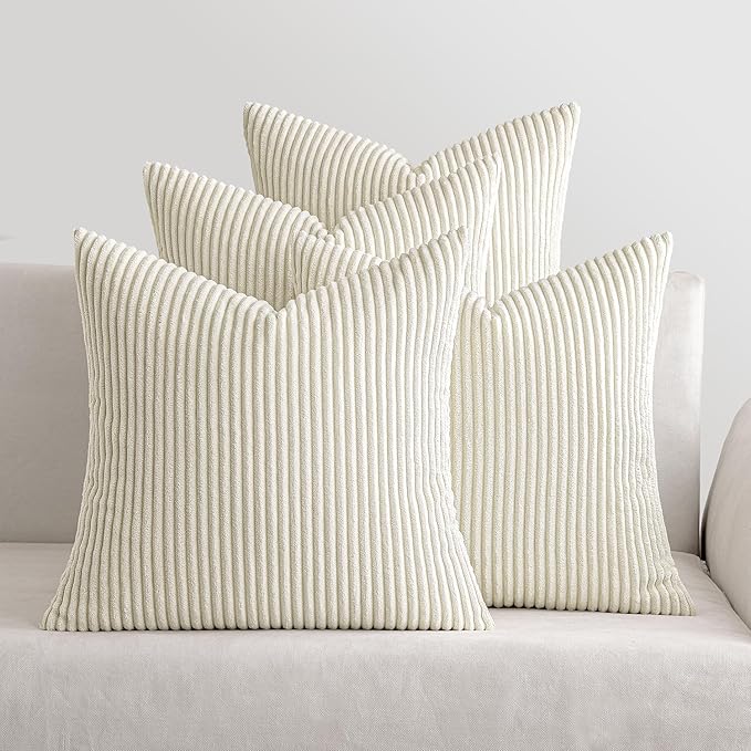 MIULEE Boho Farmhouse Throw Pillow Covers 18x18 Inch Set of 4 Mordern Nordic by MIULEE