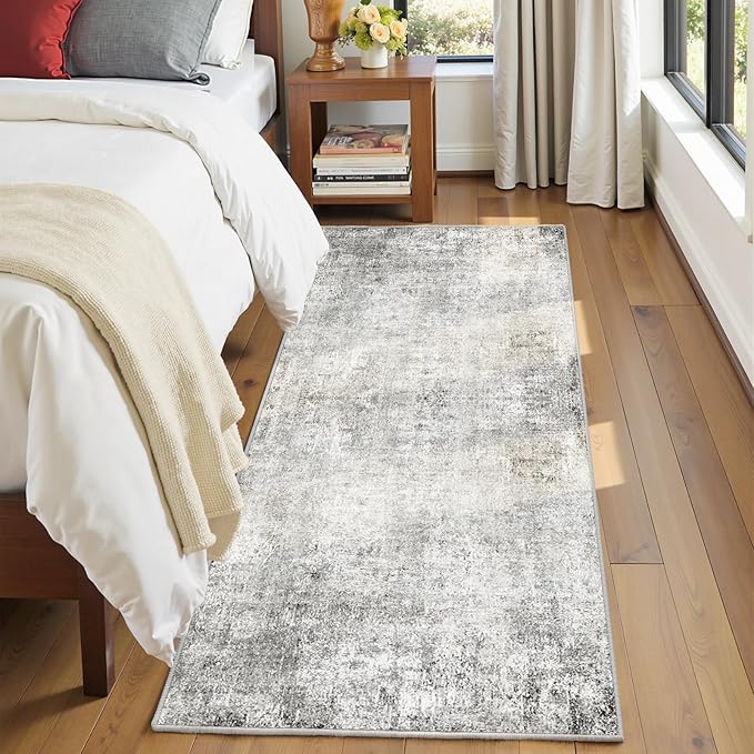 Washable Area Rugs 2'x8' Non-Slip Modern Abstract Soft - Image 4
