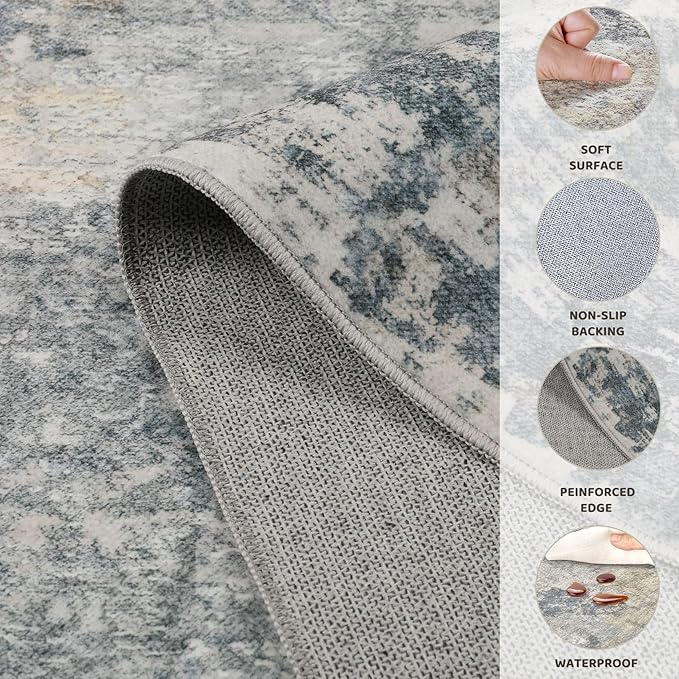 UERMEI 10x14 Area Rug Living Room Rugs - Image 7