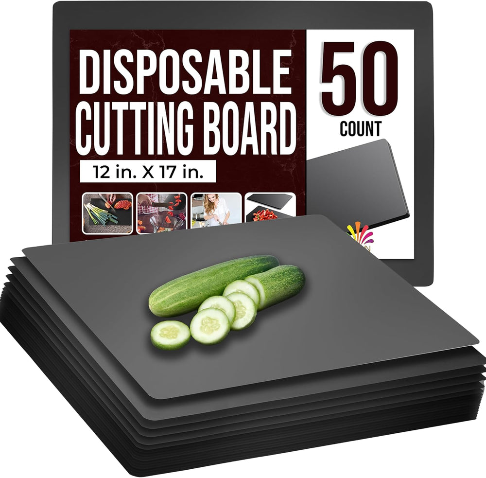 Disposable Cutting Boards for Kitchen 50 Count Black Cutting Board 12 Inch X