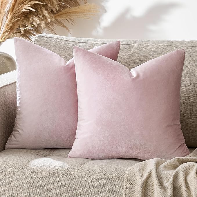 GIGIZAZA Decorative Throw Pillow Covers 16x16, Velvet Sofa Boho Cushion Pillows - Image 6